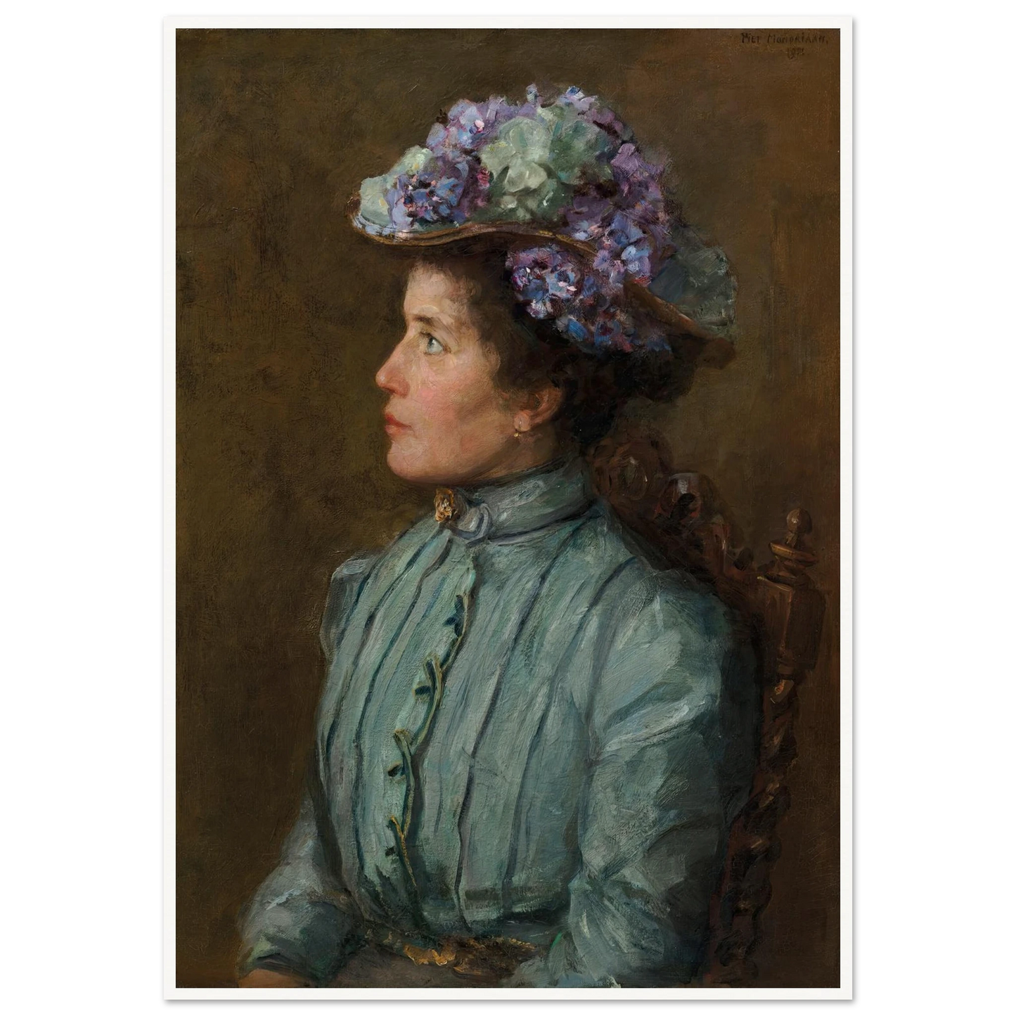 Portret van Elisabeth Sophia Maria (Betsy) Cavalini (1901) Art Print | Piet Mondrian-Quipham Collections