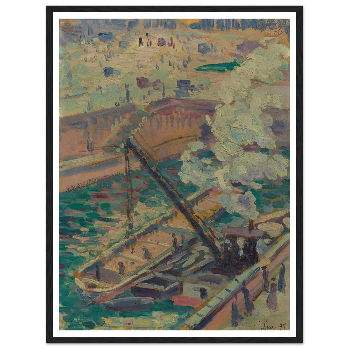 Pochade pour Notre-Dame (1899) Art Print | Maximilien Luce-Quipham Collections