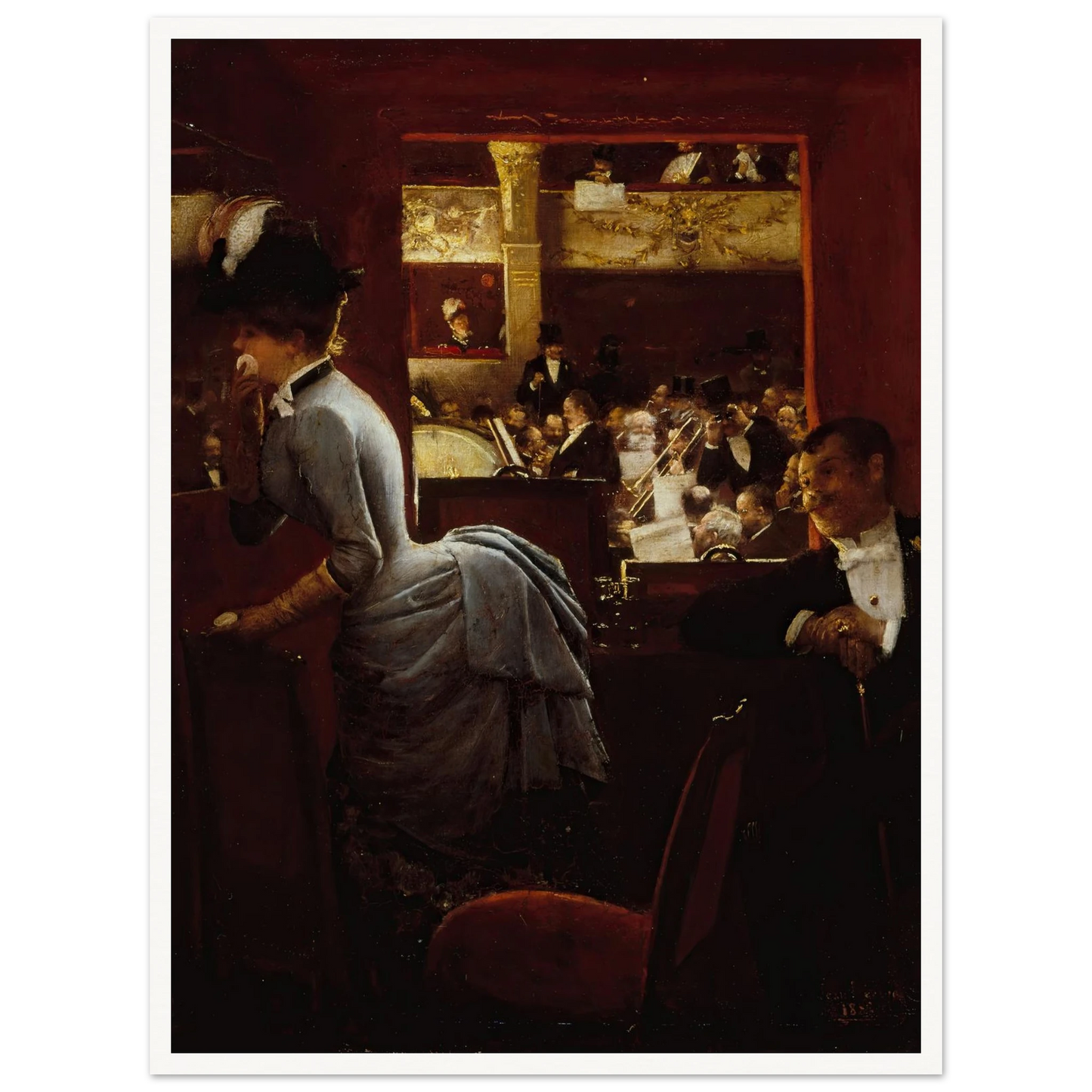 La Baignoire, au théâtre des Variétés (1883) Art Print | Jean Beraud-Quipham Collections