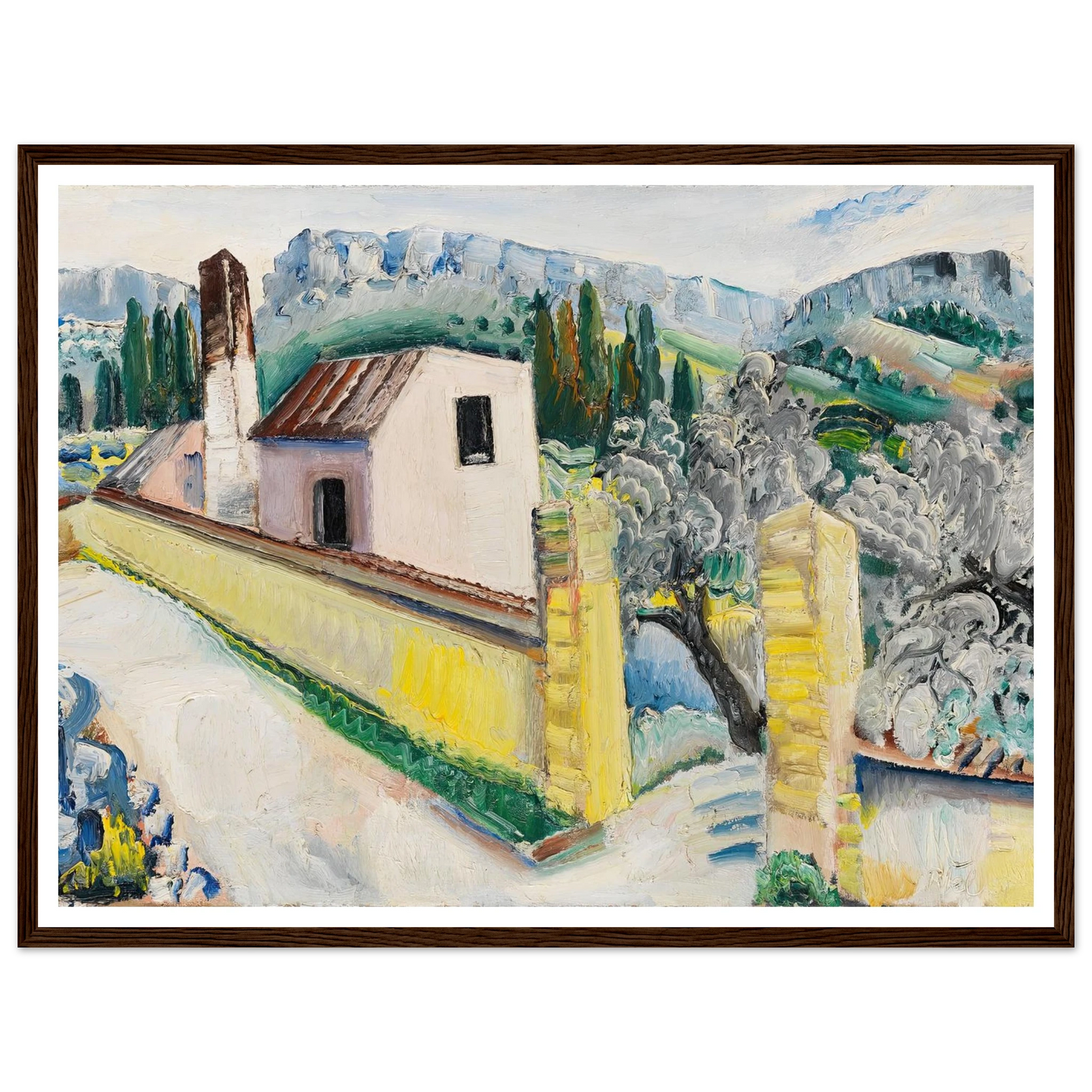 Landschaft bei Cassis (1931) Art Print | Paul Kleinschmidt-Quipham Collections