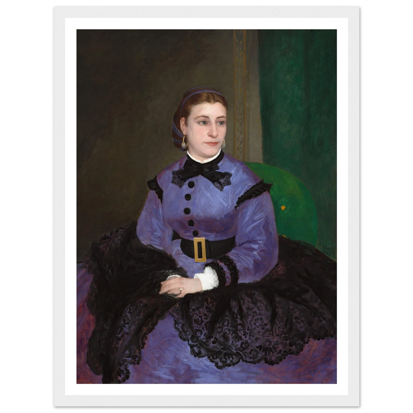 Mademoiselle Sicot (1865) Art Print | Pierre Auguste Renoir-Quipham Collections