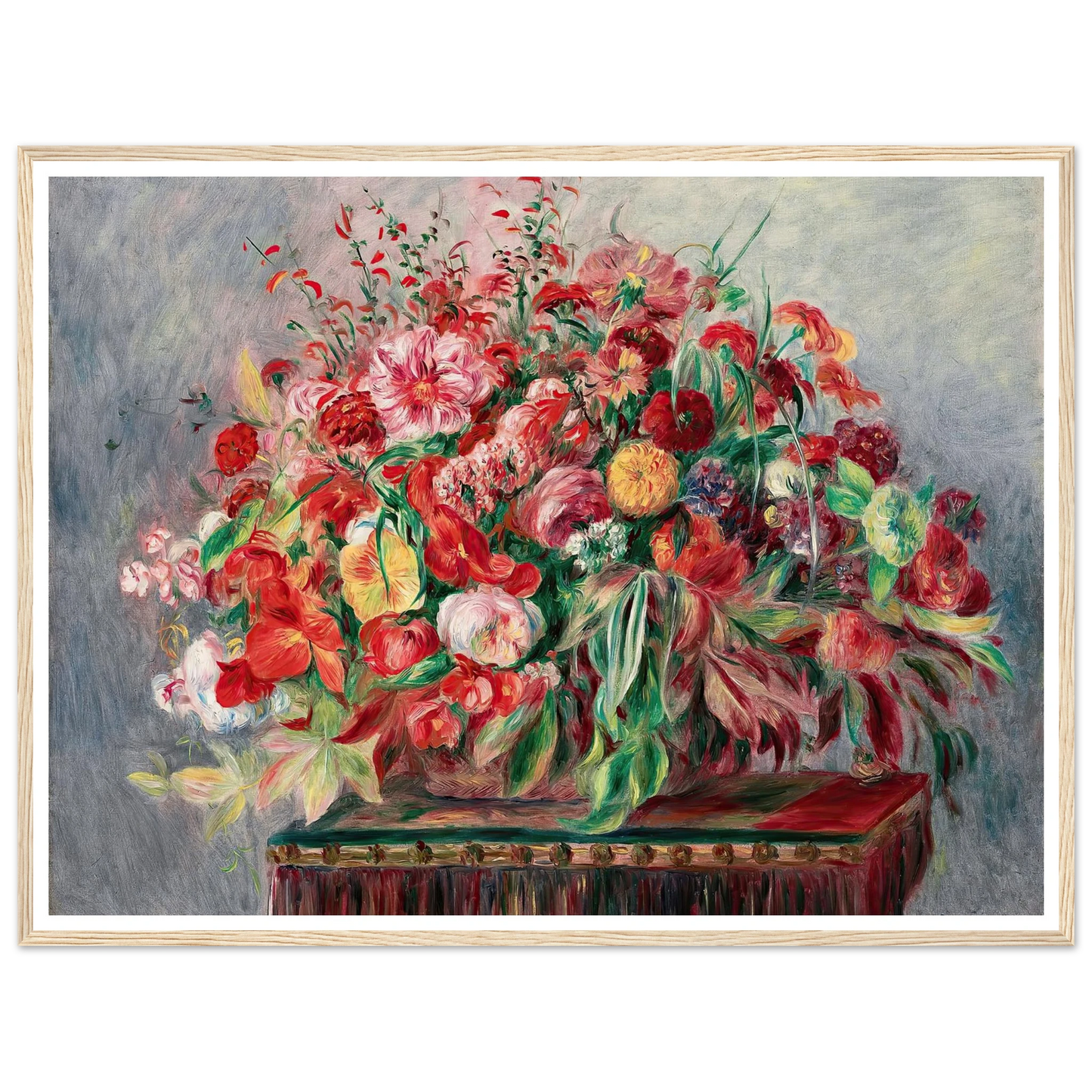 Corbeille de fleurs (1890) Art Print | Pierre Auguste Renoir-Quipham Collections