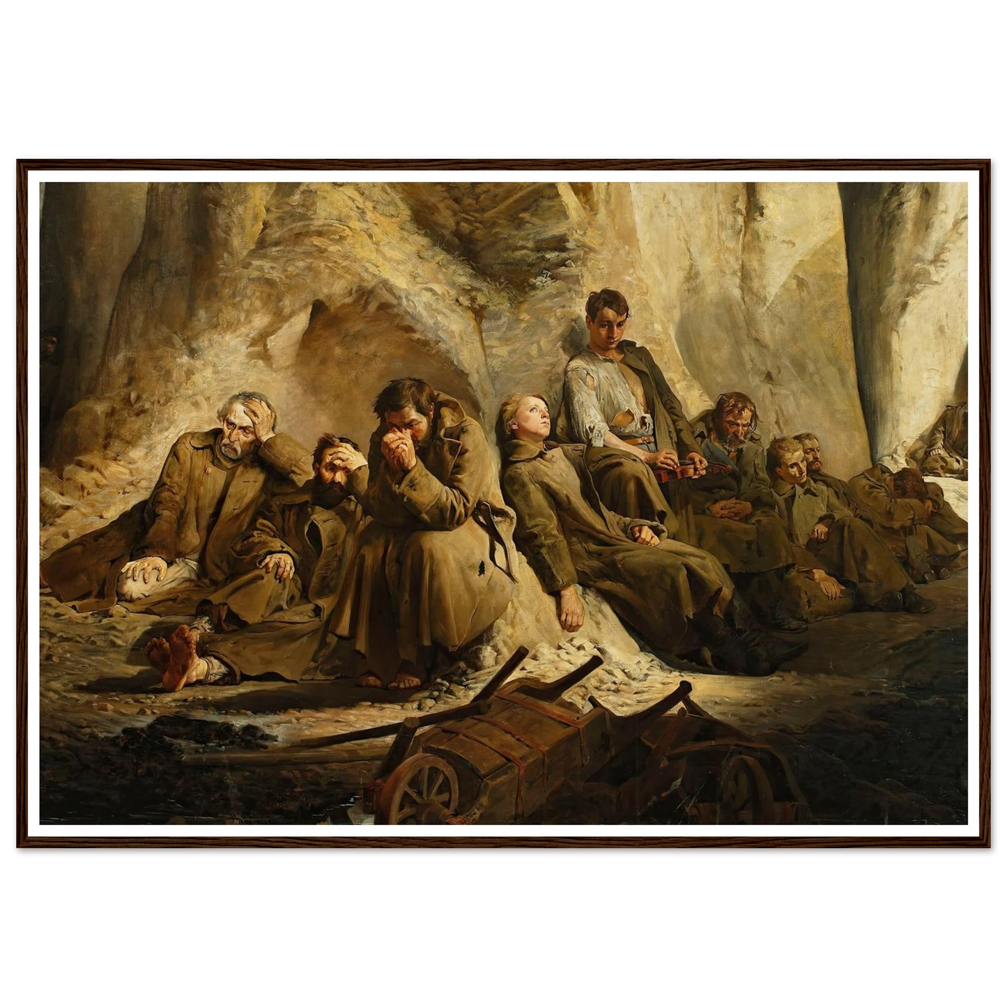 Sunday at the mine (Rest at the mine) (1882) Art Print | Jacek Malczewski-Quipham Collections