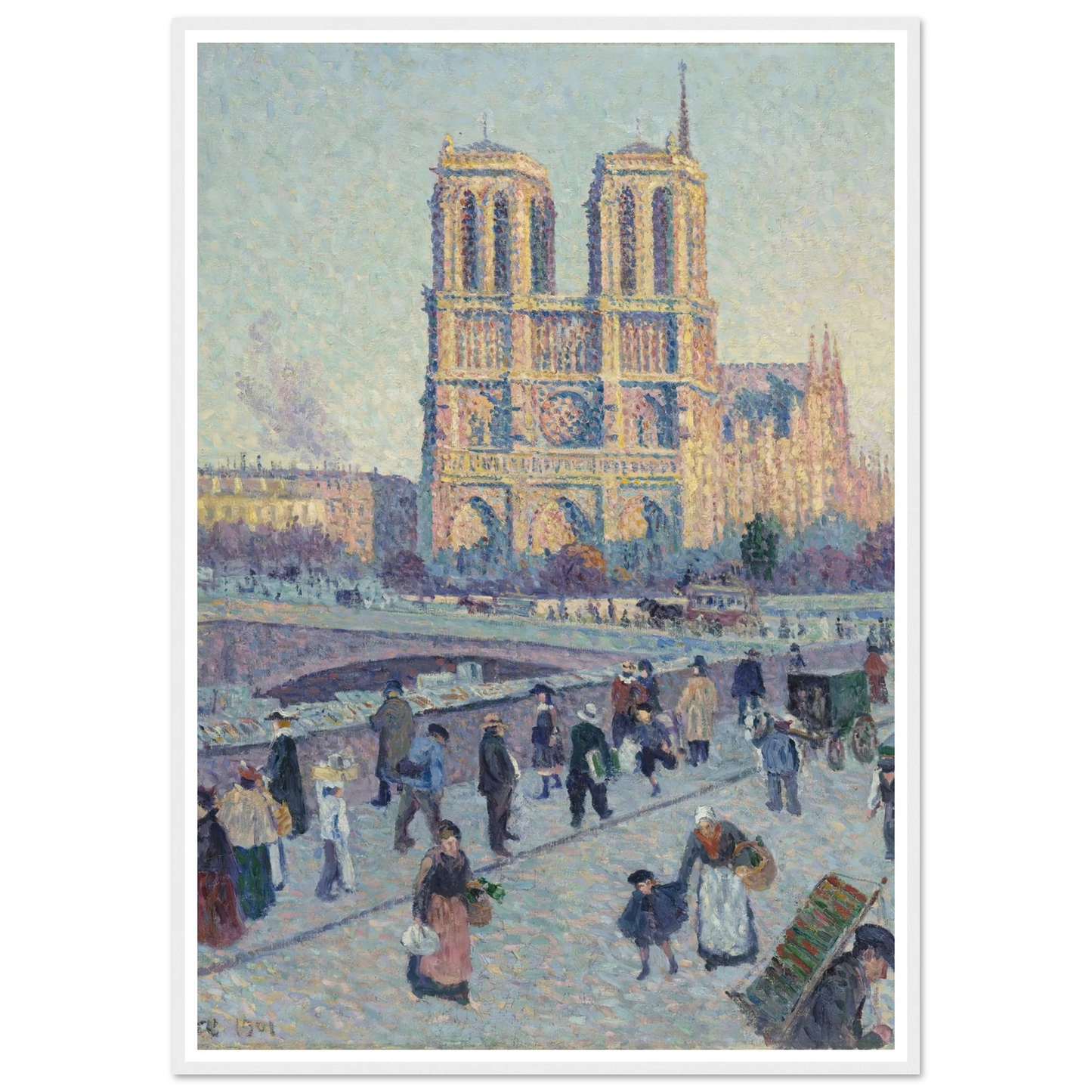 The Quai Saint-Michel and Notre-Dame Art Print | Maximilien Luce-Quipham Collections