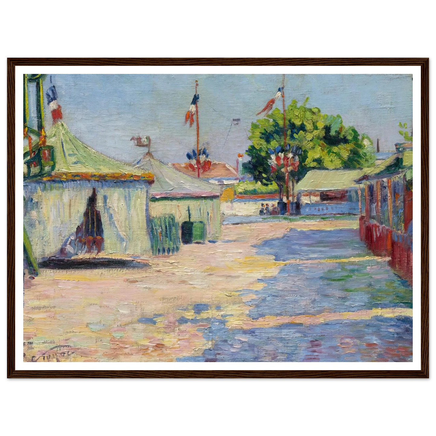 La Fête D’asnières (1884) Art Print | Paul Signac-Quipham Collections