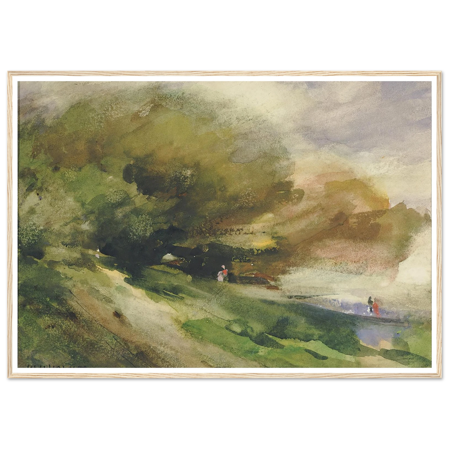 The Shaded Walk (1927) Art Print | William Henry Holmes-Quipham Collections