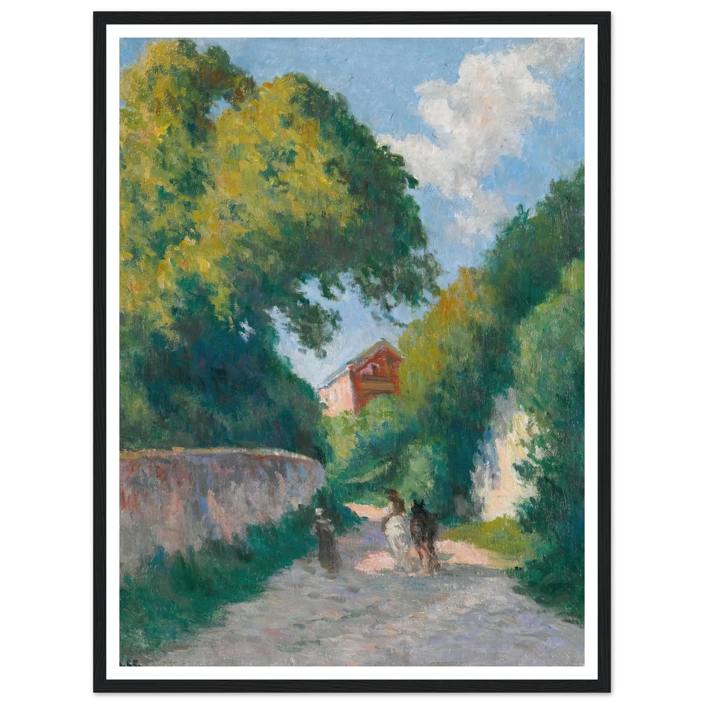 Environs De Rolleboise, Le Retour À La Ferme (circa 1920) Art Print | Maximilien Luce-Quipham Collections