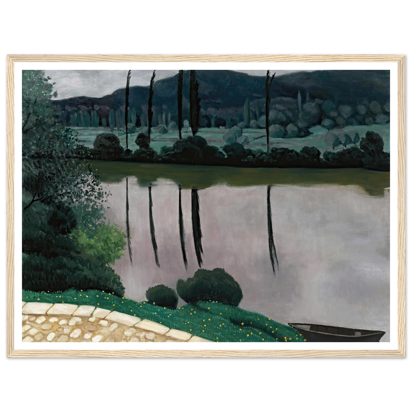 The Dordogne In Vitrac (1925) Art Print | Felix Vallotton-Quipham Collections