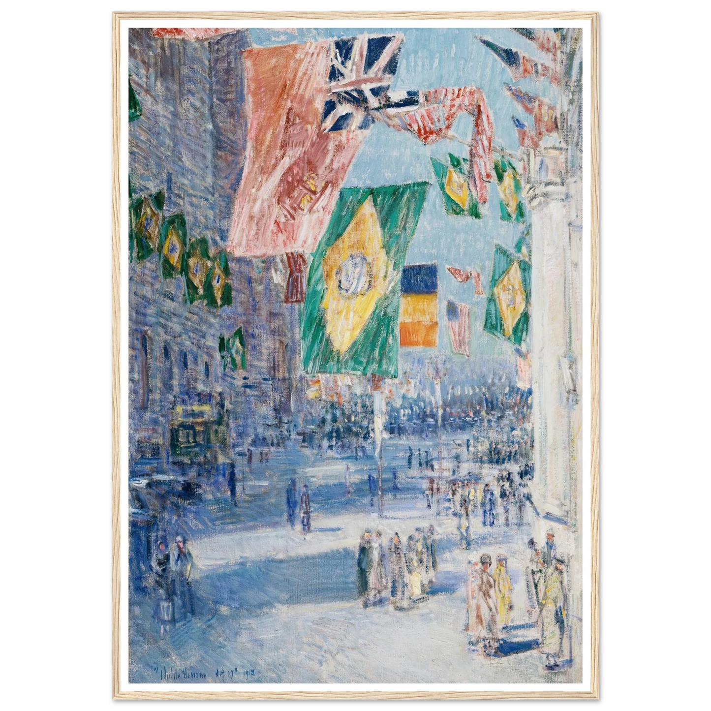 Avenue of the Allies; Brazil, Belgium (1918) Art Print | Childe Hassam-Quipham Collections