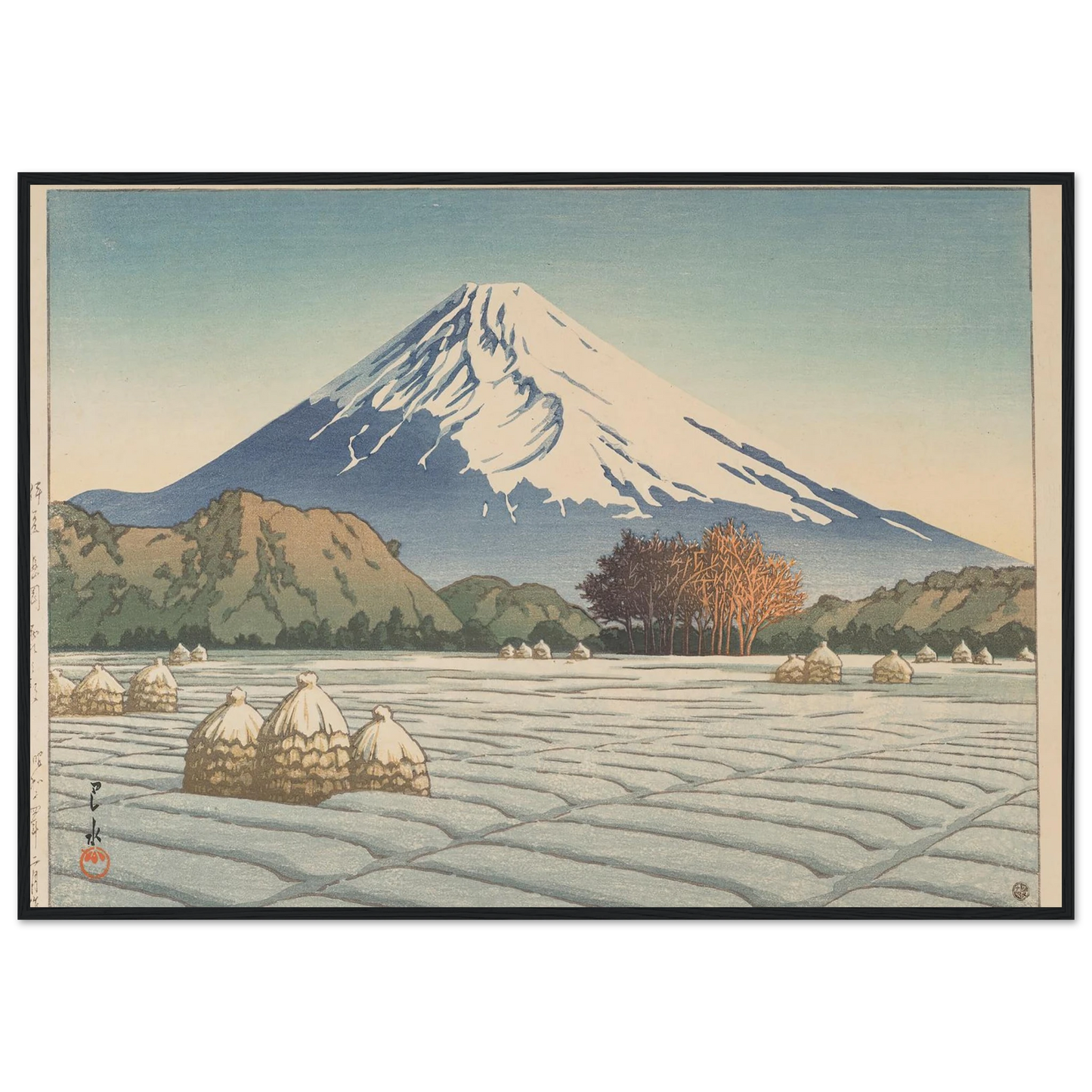 Izu Nagaoka shimo no asa (Frosty morning in Nagaoka, Izu) (1939) Art Print | Kawase Hasui-Quipham Collections