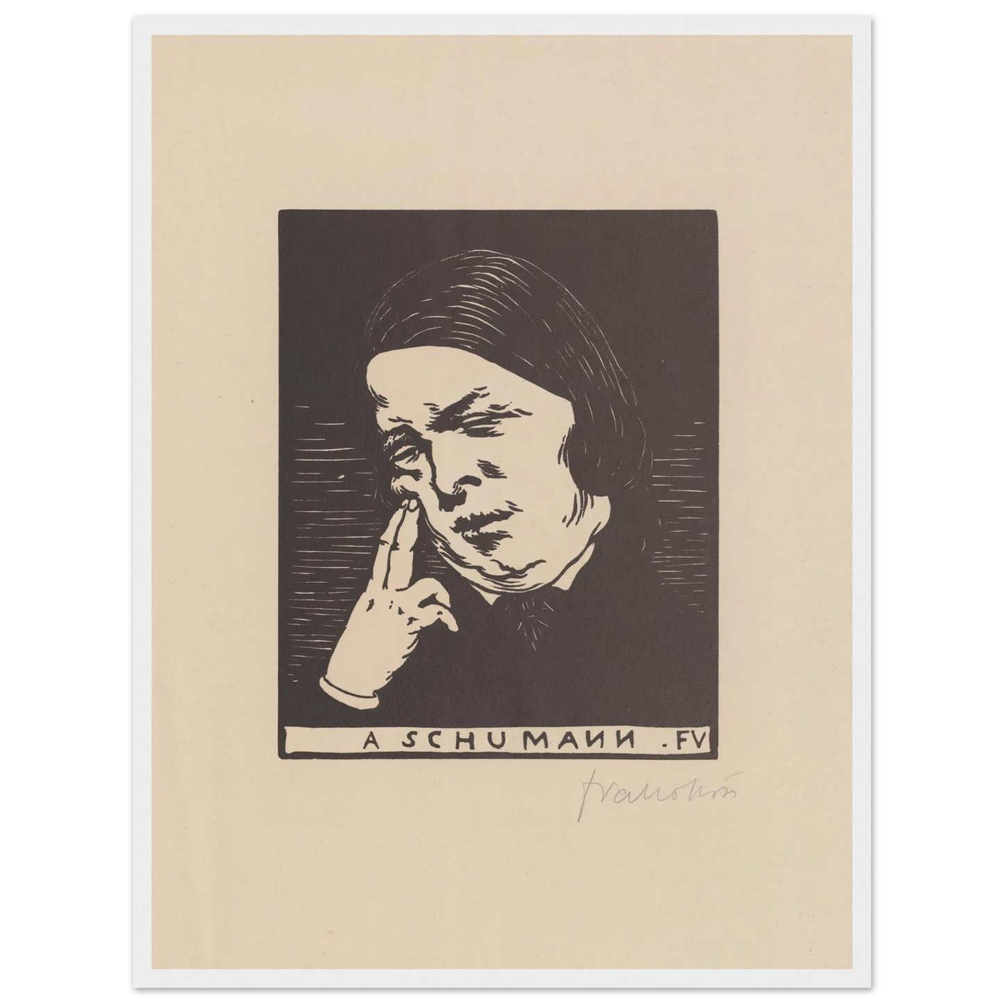 A Schumann (1893) Art Print | Felix Vallotton-Quipham Collections