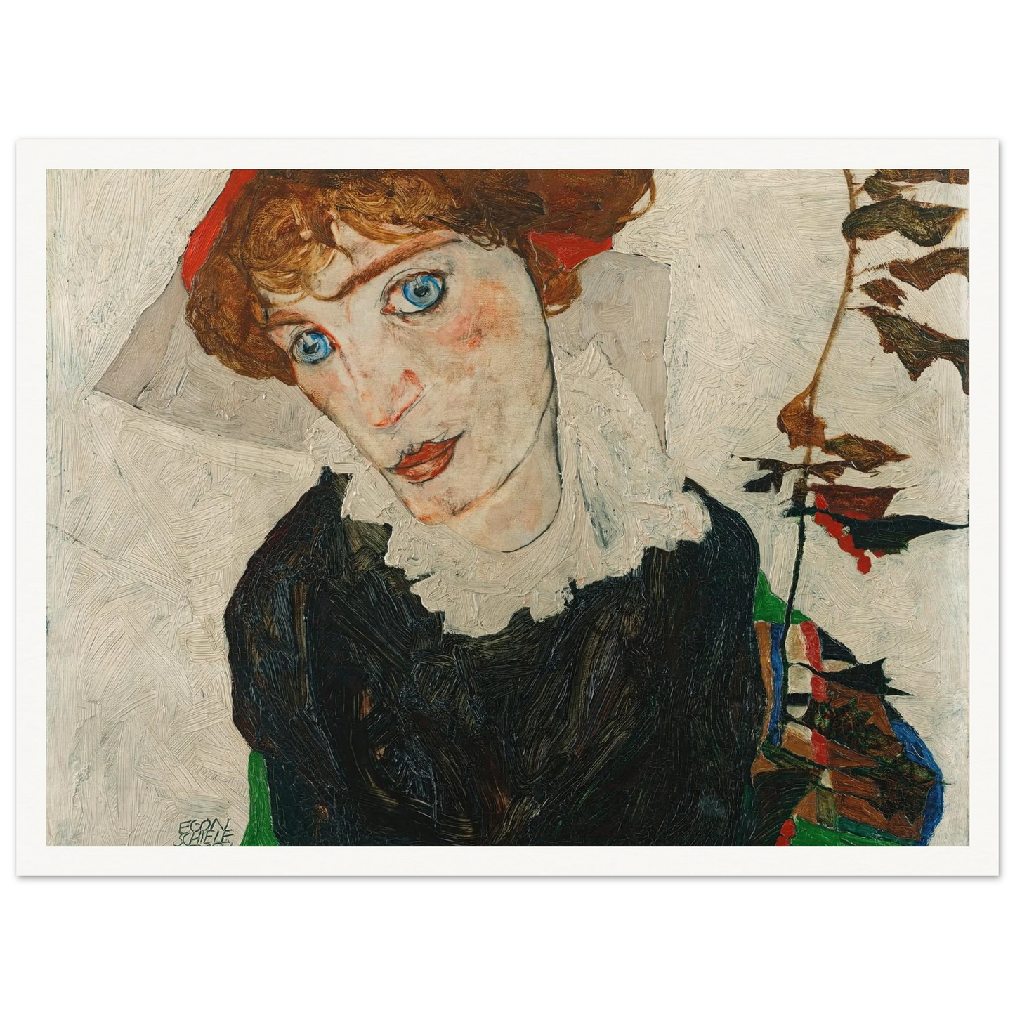 Portrait Of Wally Neuzil (1912) Art Print | Egon Schiele-Quipham Collections