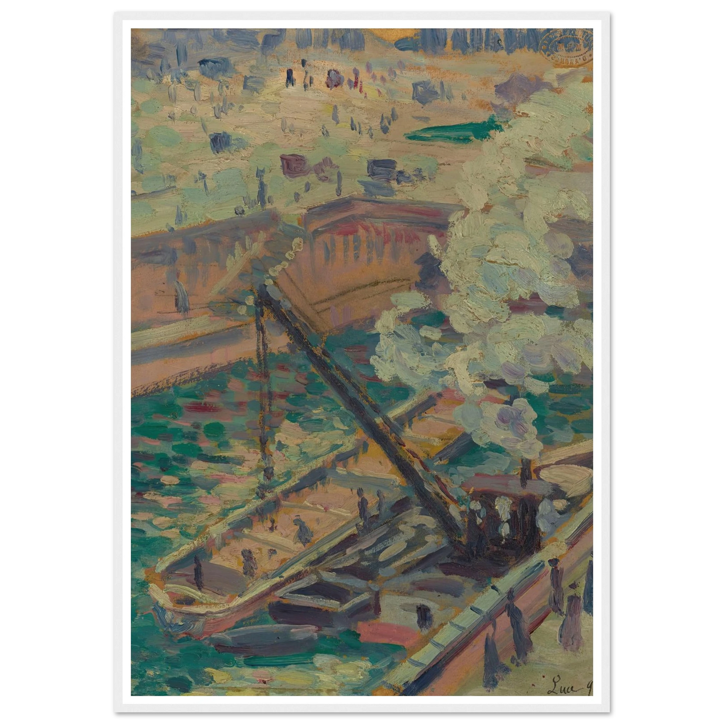 Pochade pour Notre-Dame (1899) Art Print | Maximilien Luce-Quipham Collections