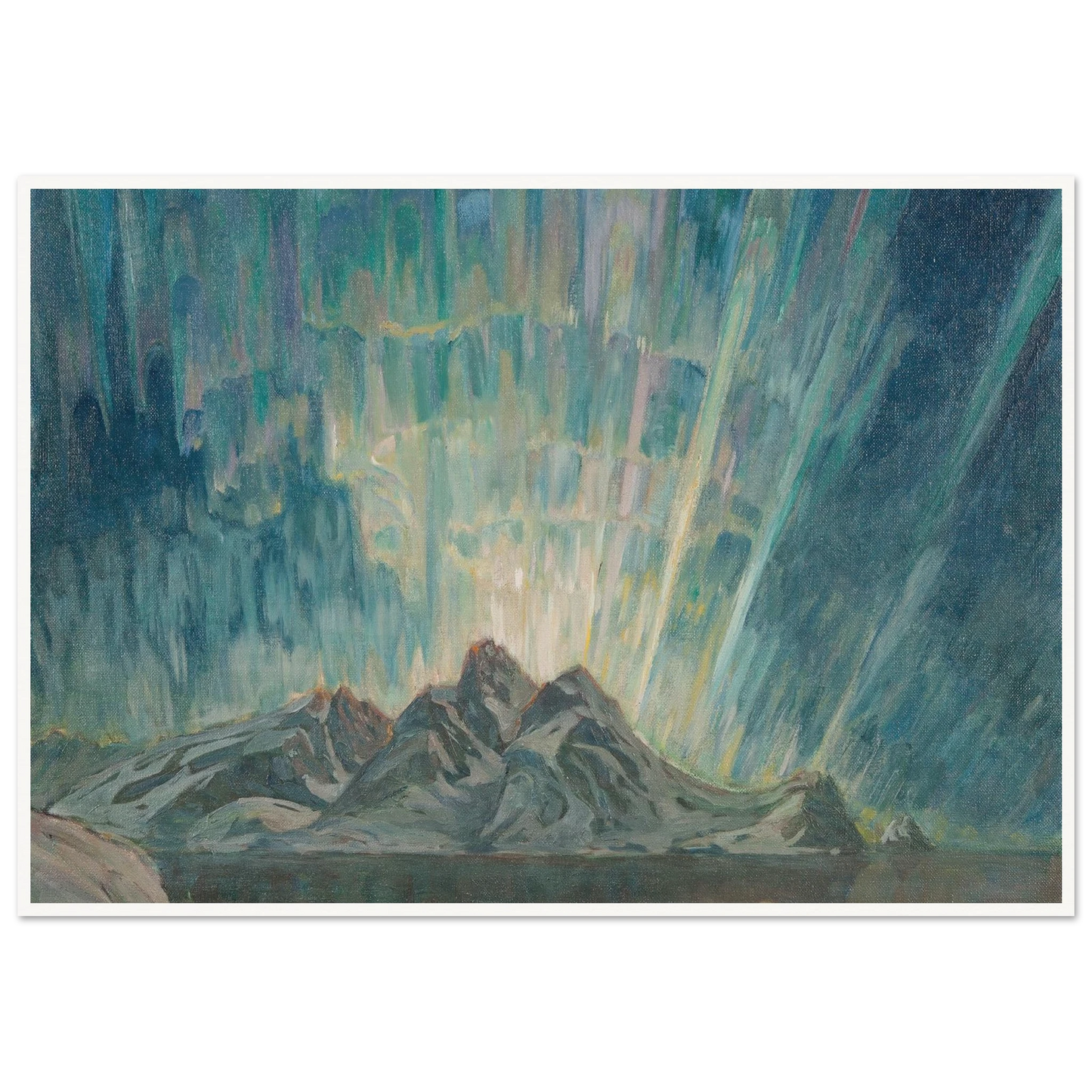 Northern Lights.Study from North Norway Art Print | Anna Boberg-Quipham Collections