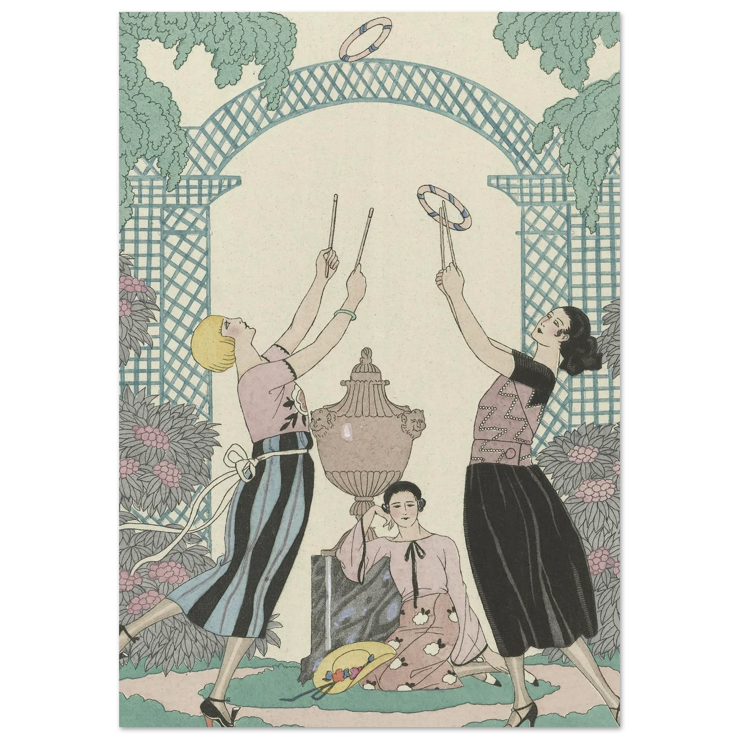 Le Jeu des Graces (1921) Art Print | George Barbier-Quipham Collections