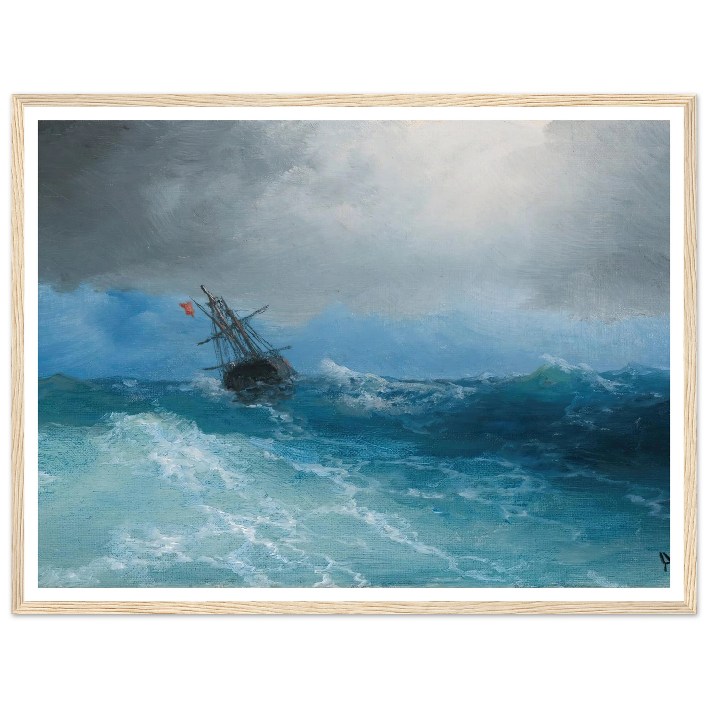 Gathering Storm (1899) Art Print | Ivan Konstantinovich Aivazovsky-Quipham Collections