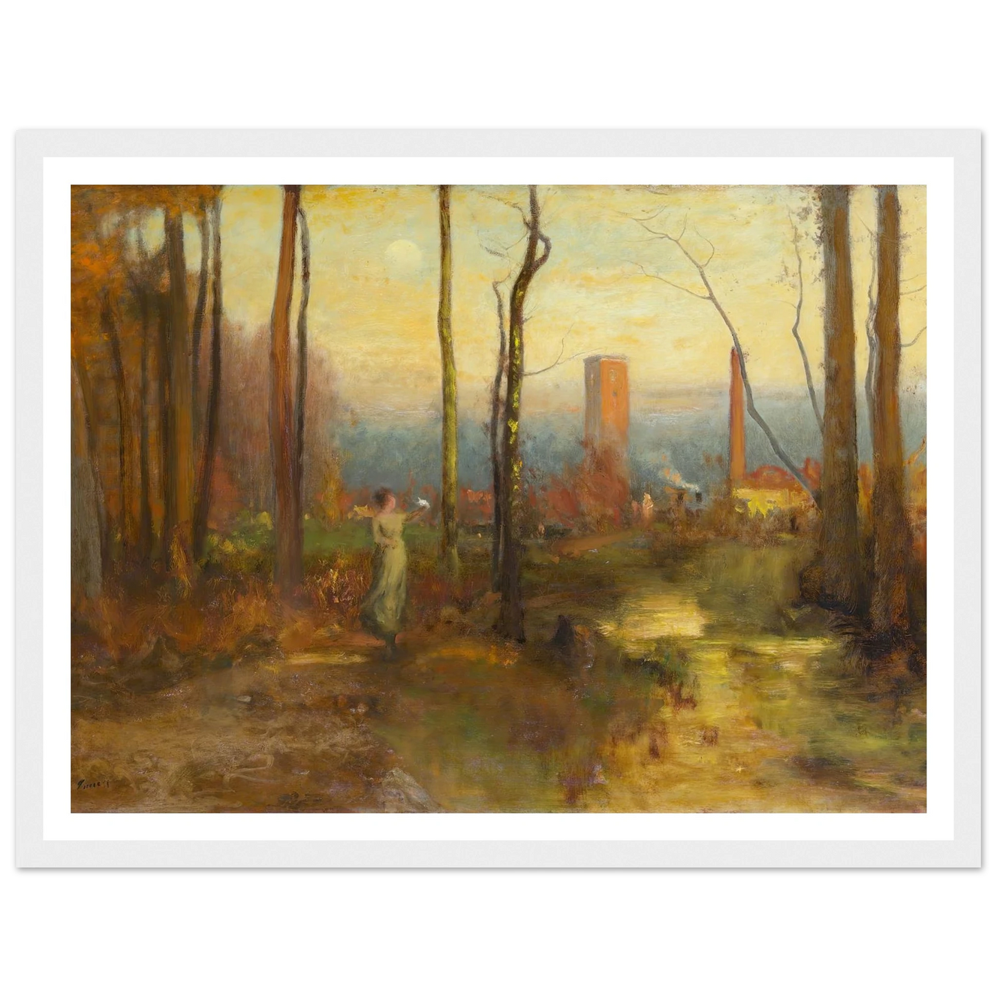 The Mill Stream, Montclair, New Jersey (c. 1888) Art Print | George Inness-Quipham Collections