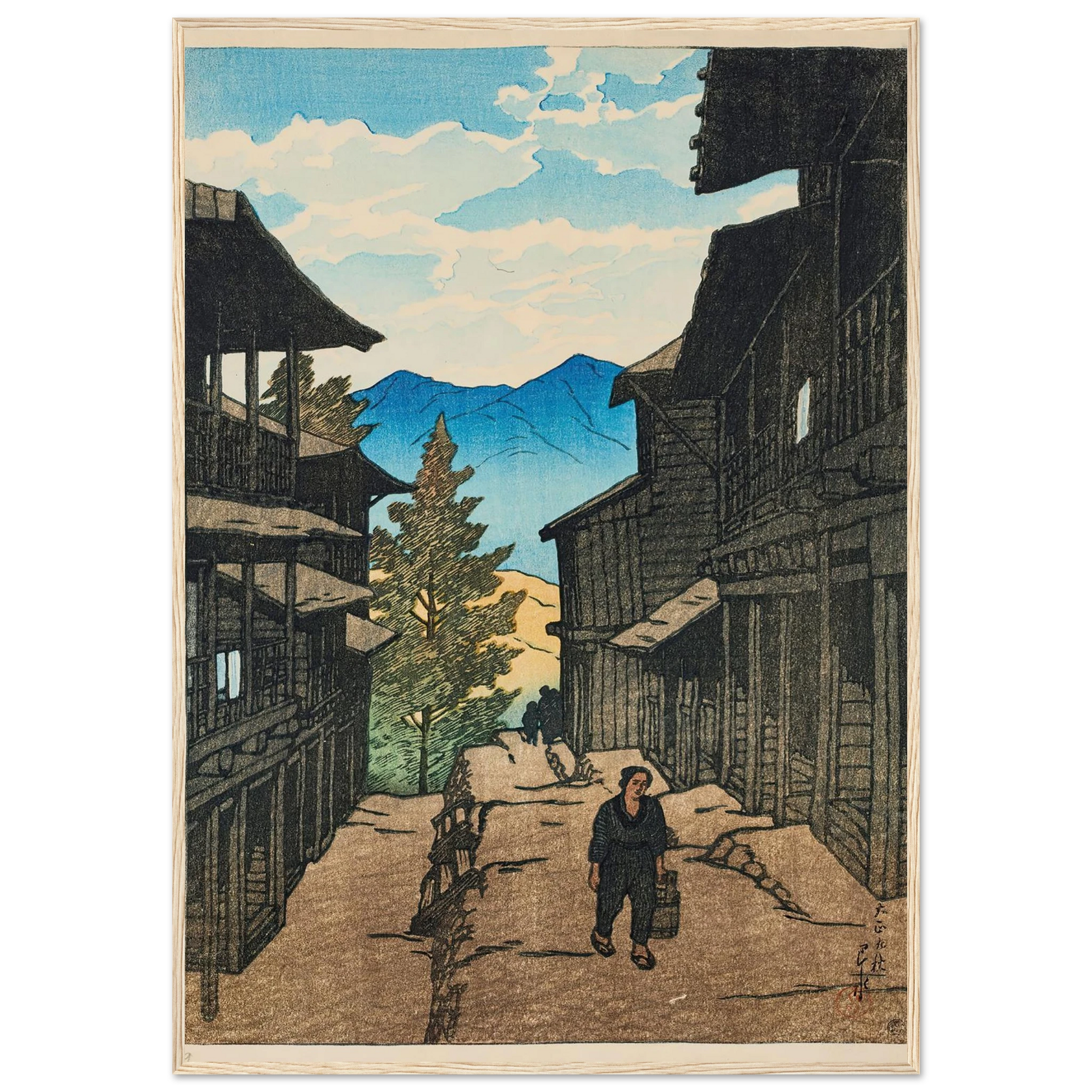 Shiobara Arayu no aki (Autumn in Arayu, Shoibara) (1920) Art Print | Kawase Hasui-Quipham Collections