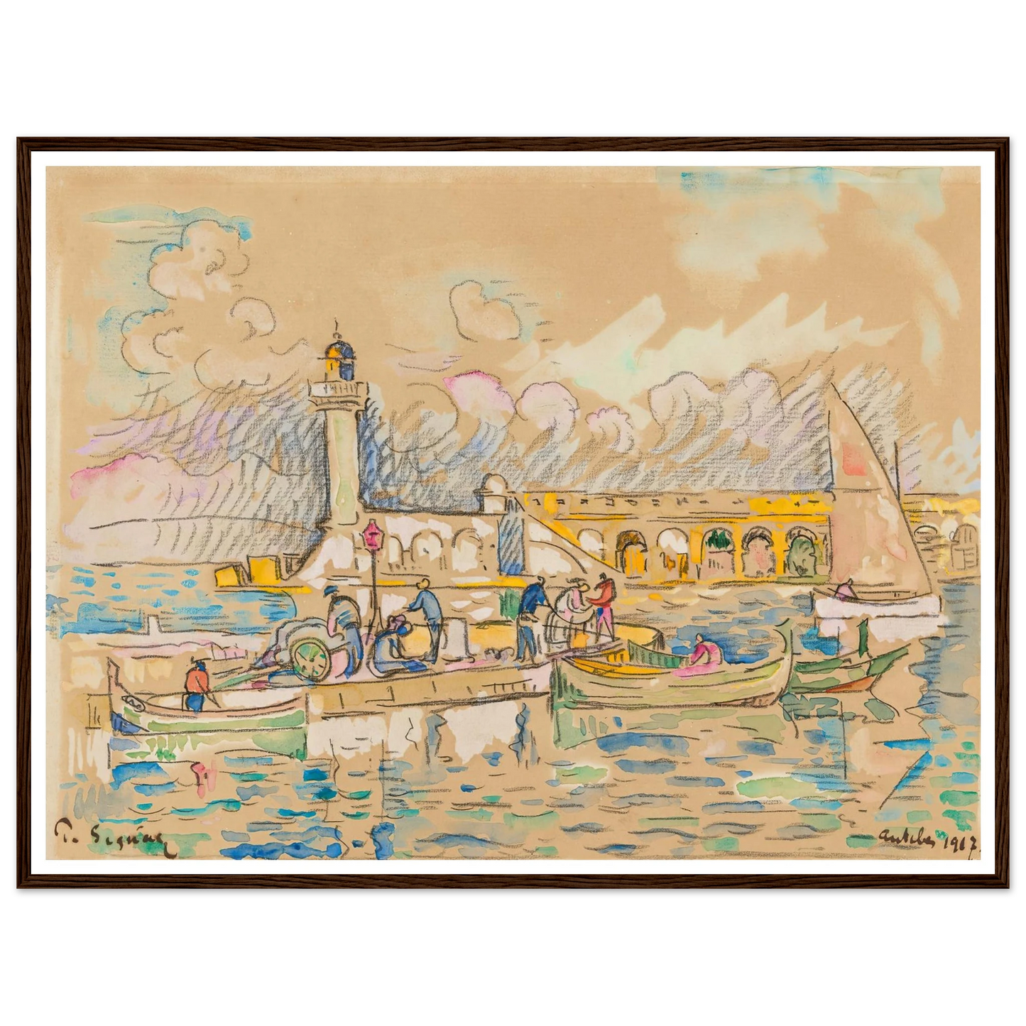 Antibes (1917) Art Print | Paul Signac-Quipham Collections