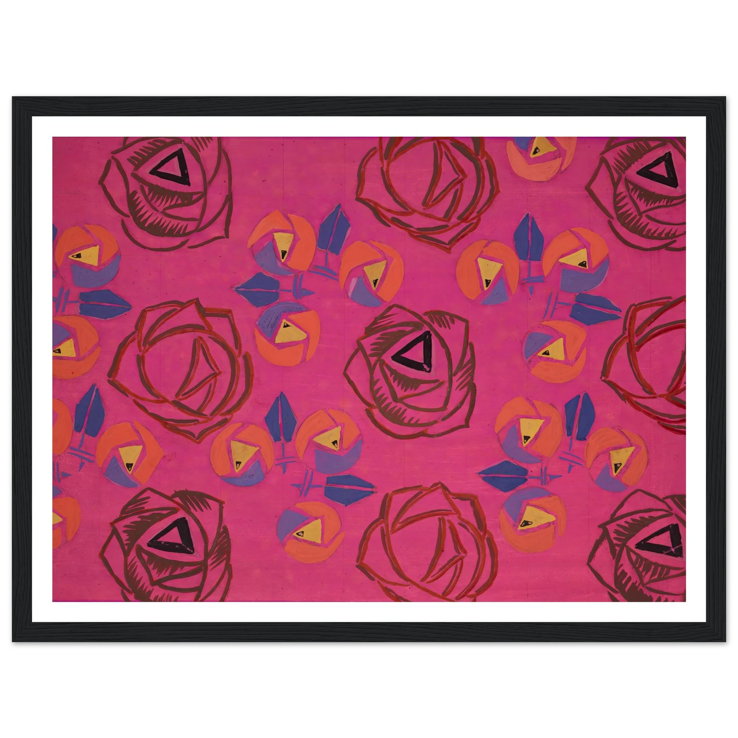 Untitled (Textile design no V) (circa 1925) Art Print | Frances Hodgkins-Quipham Collections