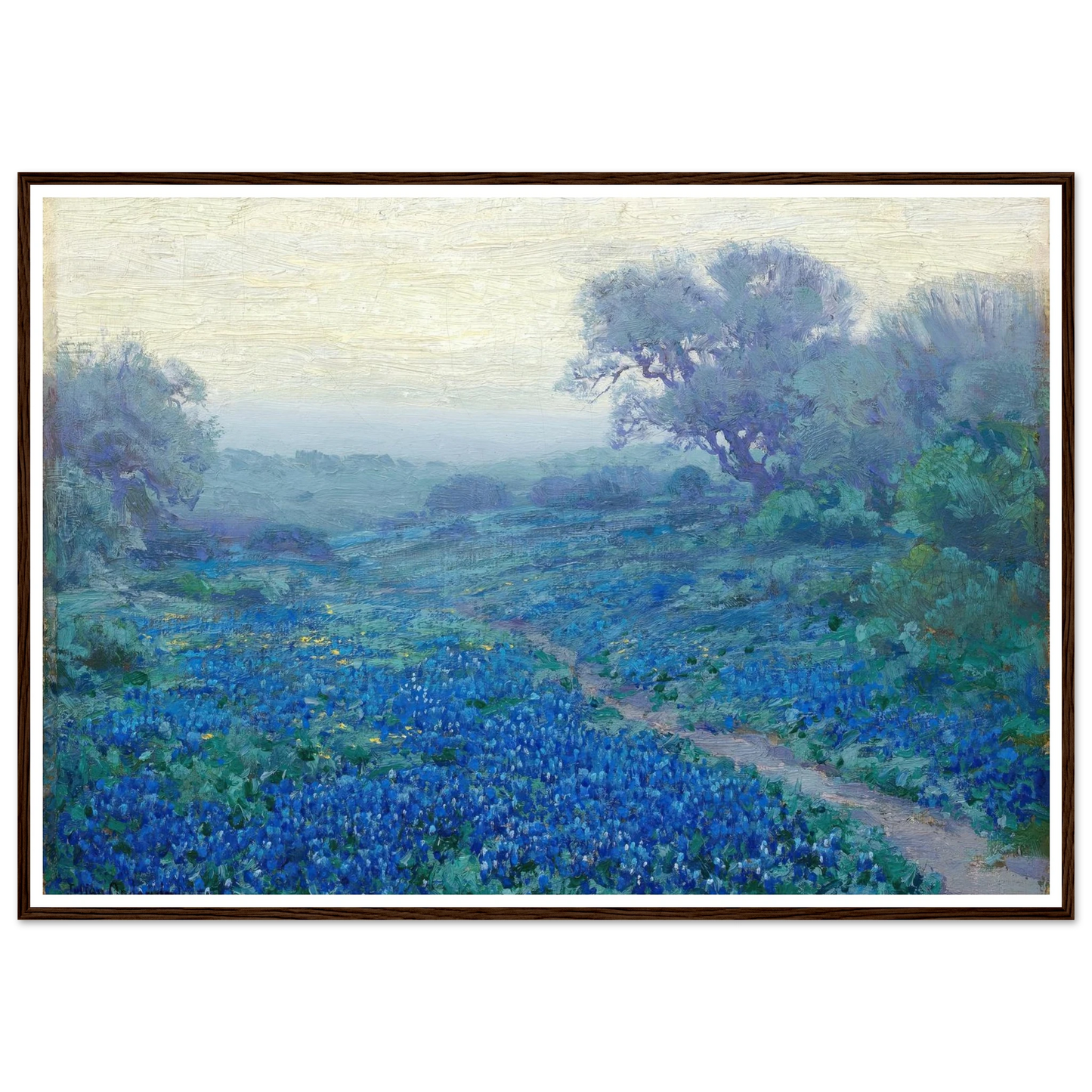 Bluebonnets at Sunrise (1917) Art Print | Julian Onderdonk-Quipham Collections