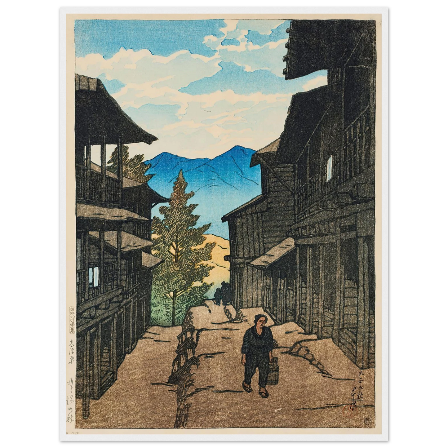 Shiobara Arayu no aki (Autumn in Arayu, Shoibara) (1920) Art Print | Kawase Hasui-Quipham Collections