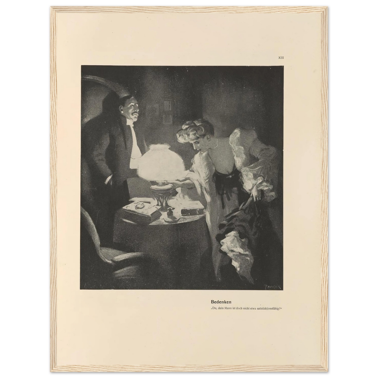 Bedenken (1908) Art Print | Ferdinand Freiherr von Reznicek-Quipham Collections