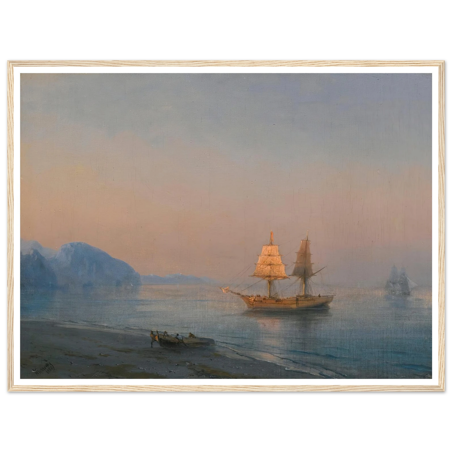 Morning In Yalta (1880) Art Print | Ivan Konstantinovich Aivazovsky-Quipham Collections