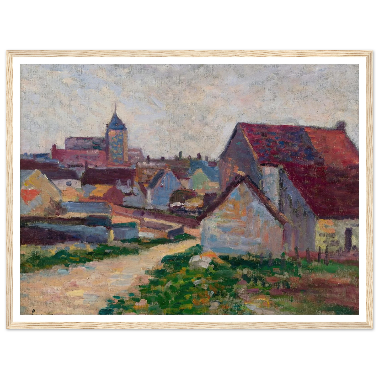 Le Village De Conche-Sur-Condoires (1897) Art Print | Maximilien Luce-Quipham Collections