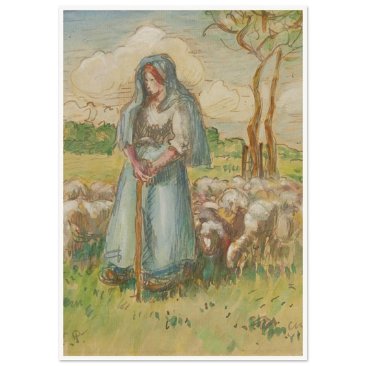 La Bergère Art Print | Camille Pissarro-Quipham Collections