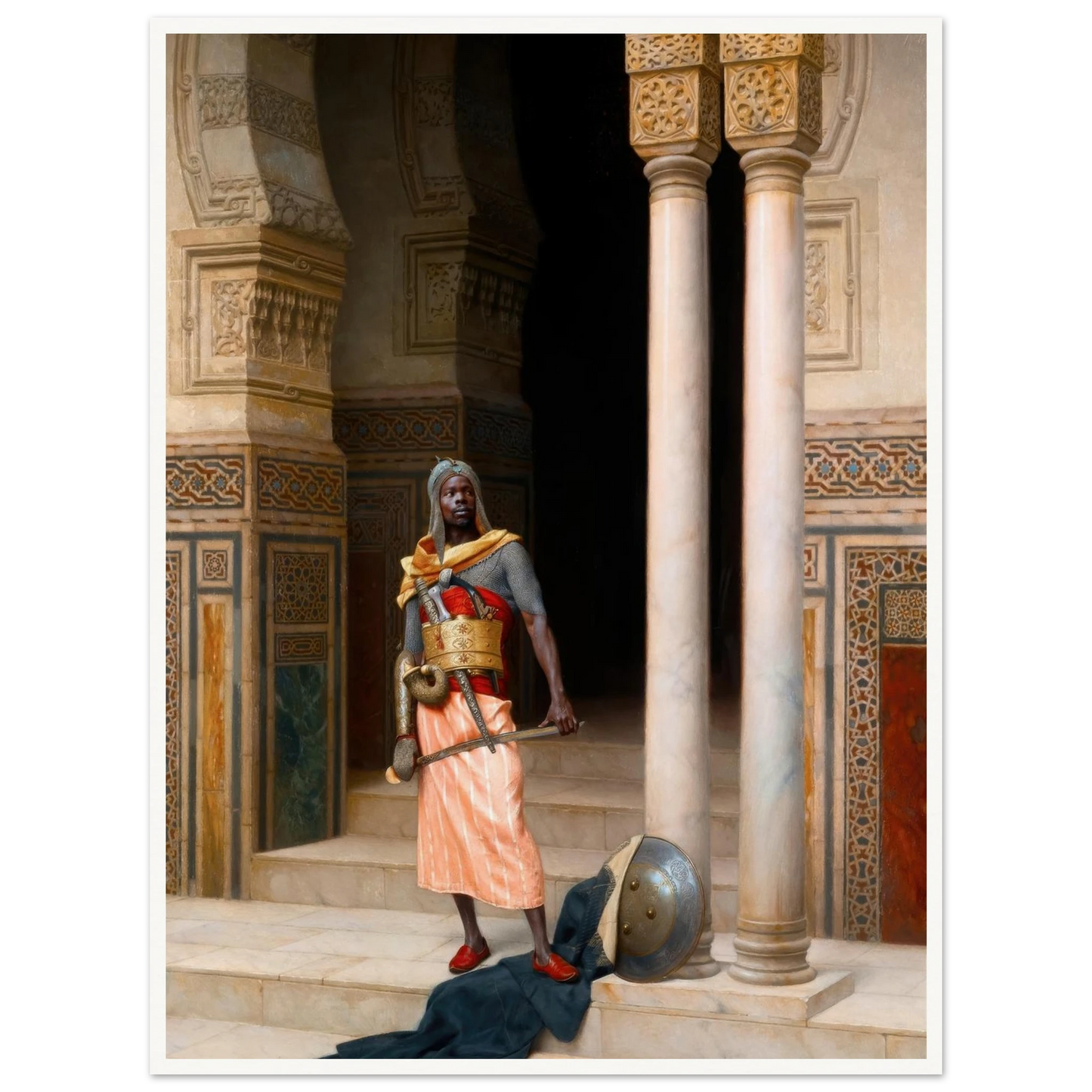 A Nubian Guard (1895) Art Print | Ludwig Deutsch-Quipham Collections