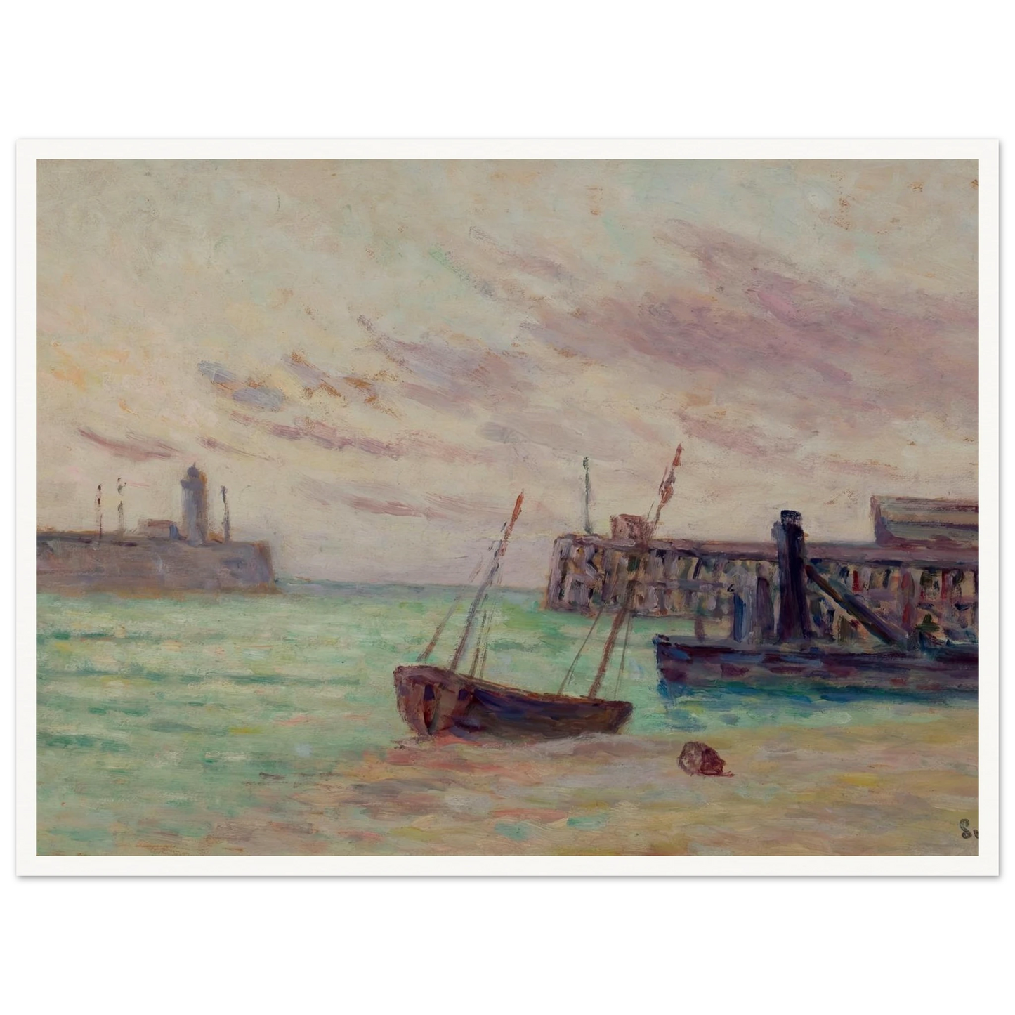 Le Entrée du Port Art Print | Maximilien Luce-Quipham Collections