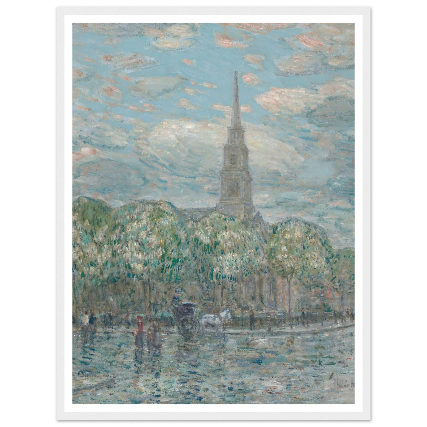 St. Mark’s in the Bowery (1910) Art Print | Childe Hassam-Quipham Collections