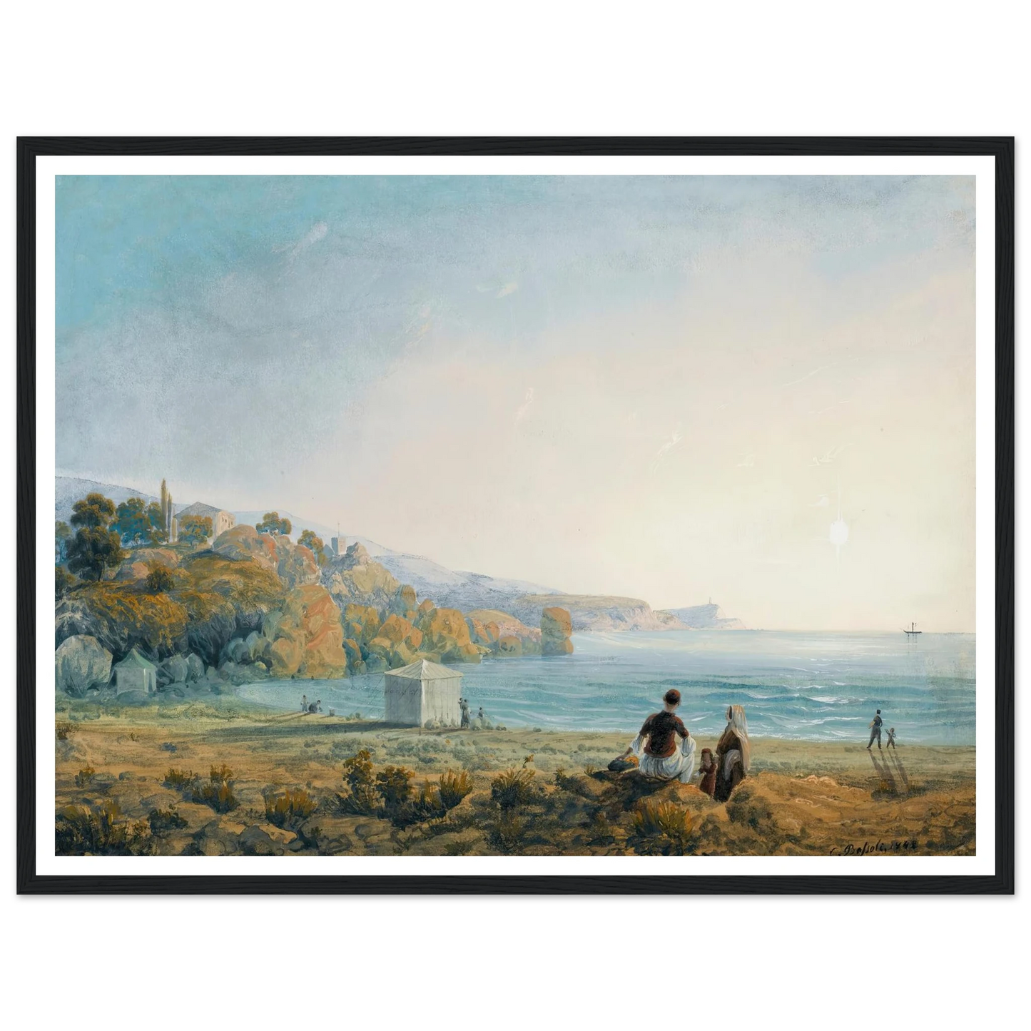 Seven Views Of Miskhor In The Crimea Vii (1841-1842) Art Print | Carlo Bossoli