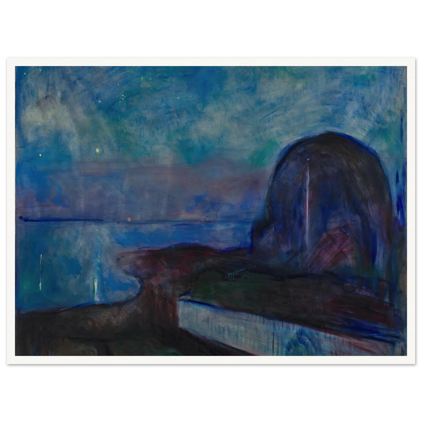 Starry Night (1893) Art Print | Edvard Munch-Quipham Collections