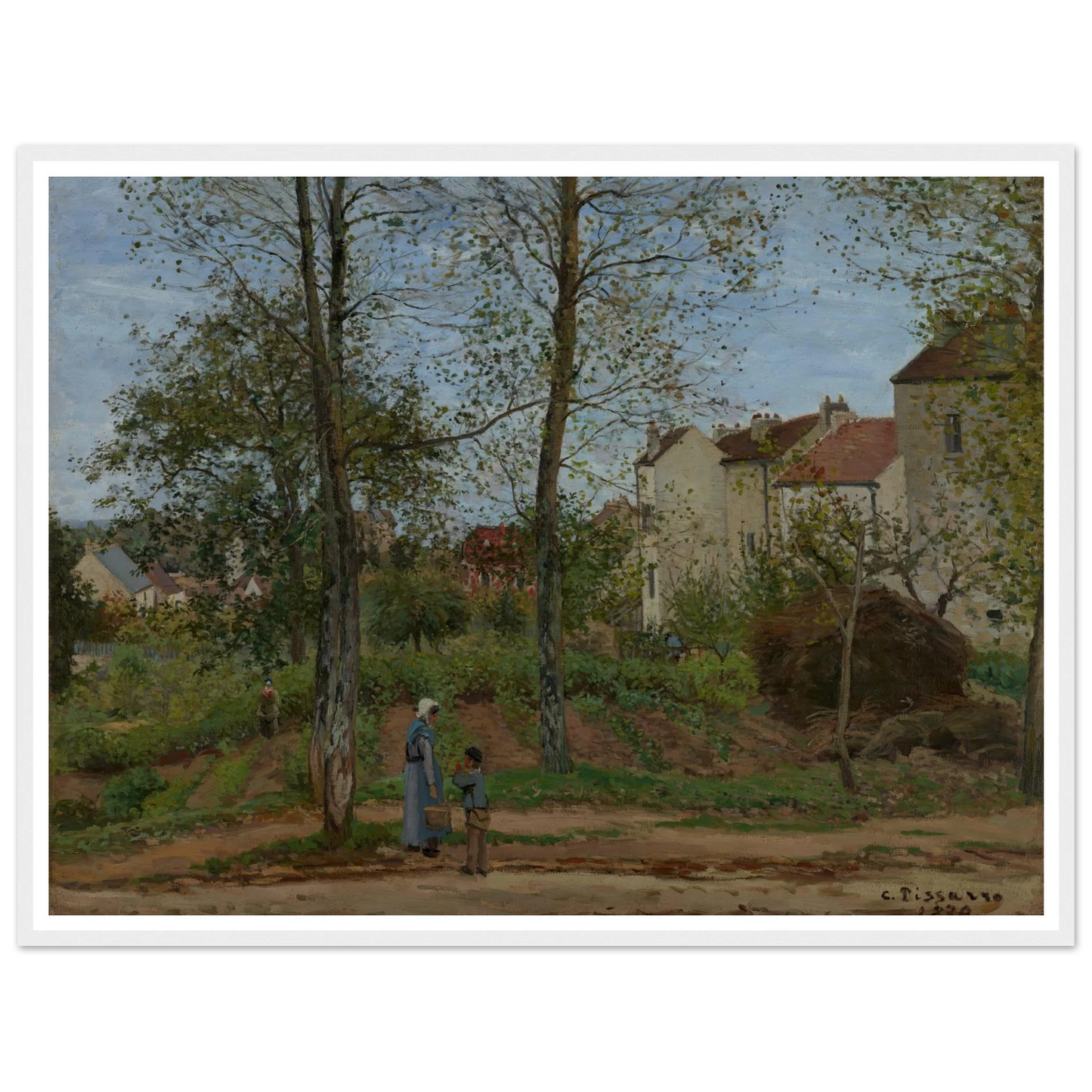 Landscape at Louveciennes (1870) Art Print | Camille Pissarro-Quipham Collections