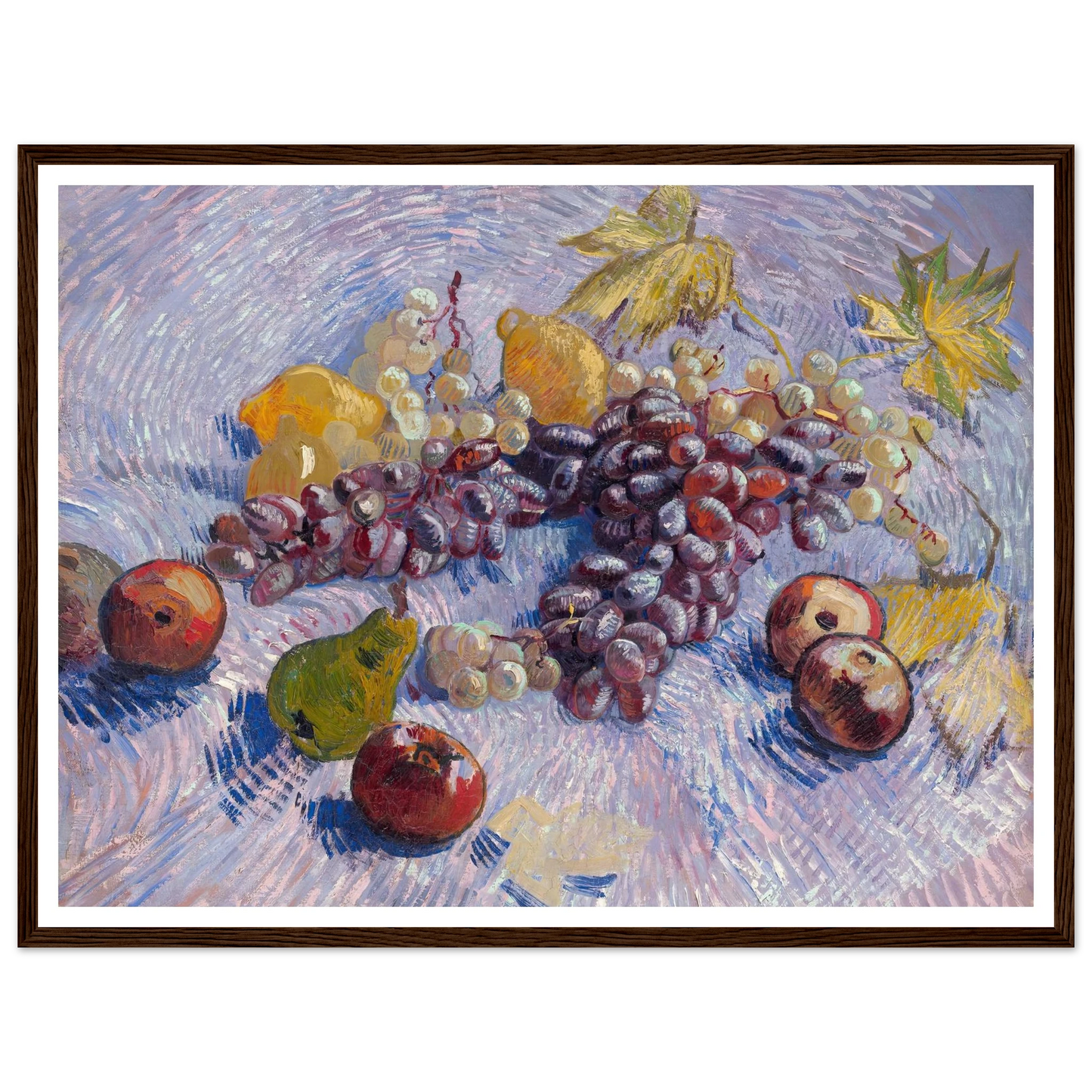 Grapes, Lemons, Pears, and Apples (1887) Art Print | Vincent van Gogh-Quipham Collections