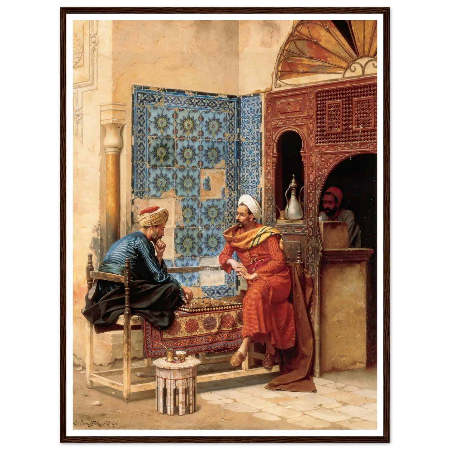 The Chess Game (1896) Art Print | Ludwig Deutsch-Quipham Collections