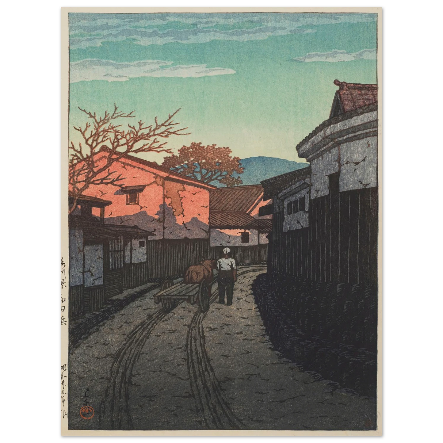 Kagawa-ken Wadahama (Wadahama in Kagawa Prefecture) (1954) Art Print | Kawase Hasui-Quipham Collections