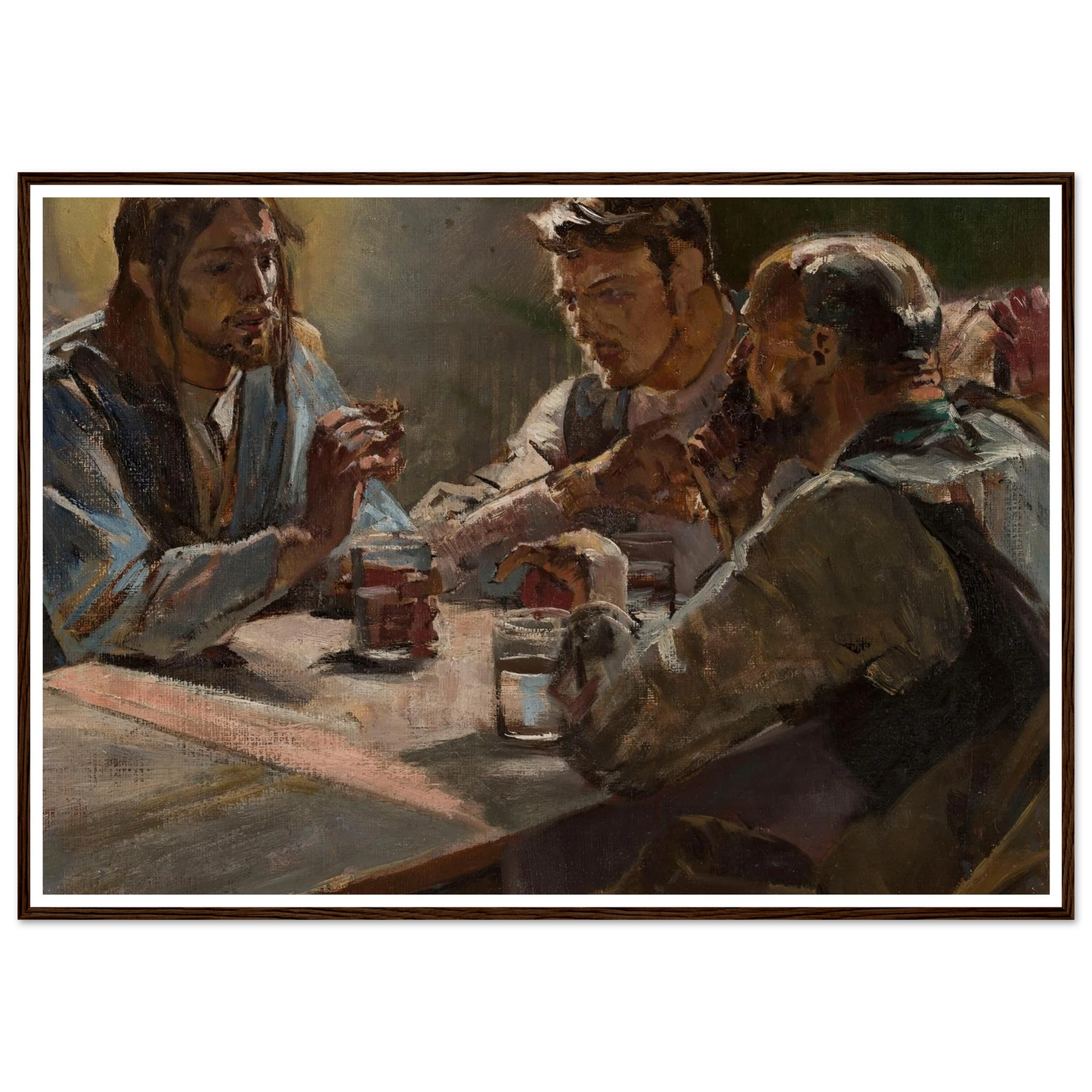 Christ in Emmaus (1897) Art Print | Jacek Malczewski-Quipham Collections