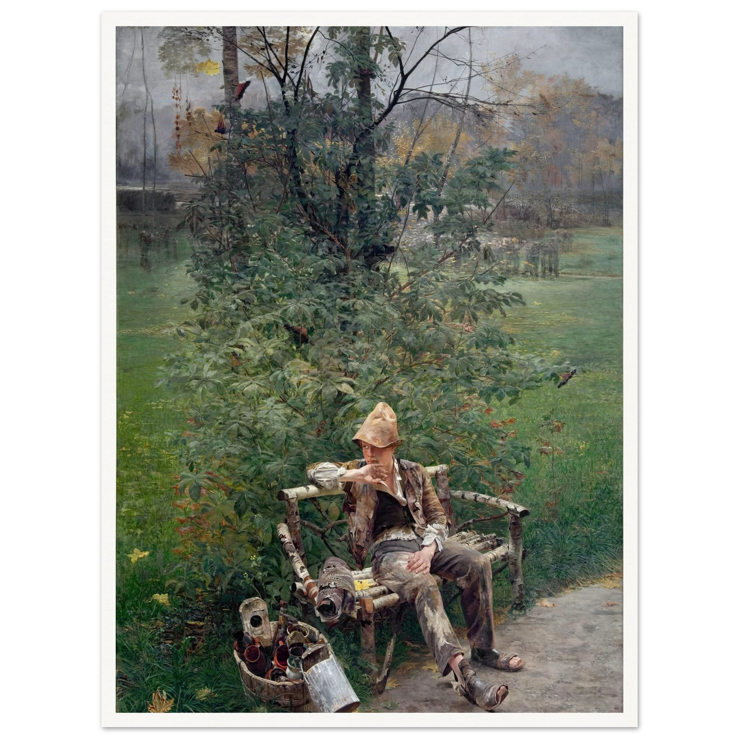 A Painter’s Apprentice (1890) Art Print | Jacek Malczewski-Quipham Collections