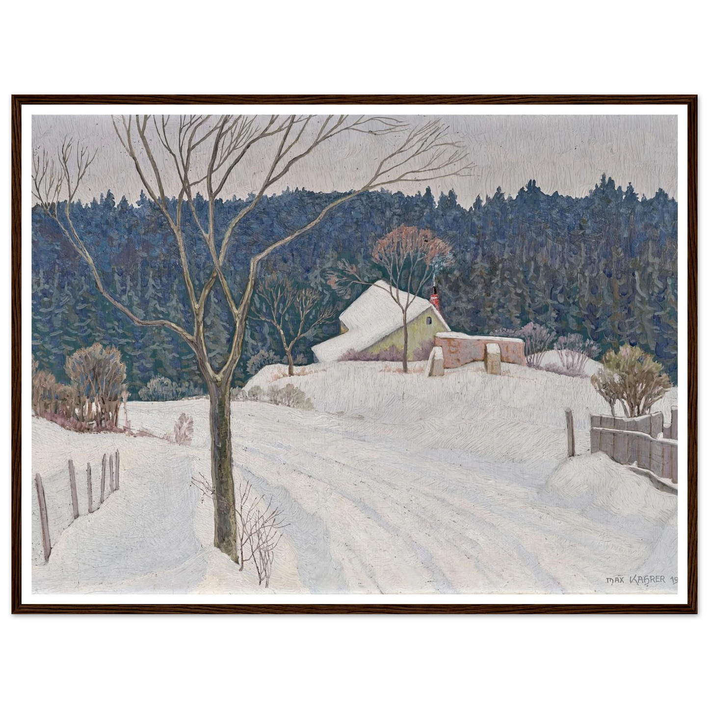 Winter beim Käferkreuzwäldchen (1935) Art Print | Max Kahrer-Quipham Collections