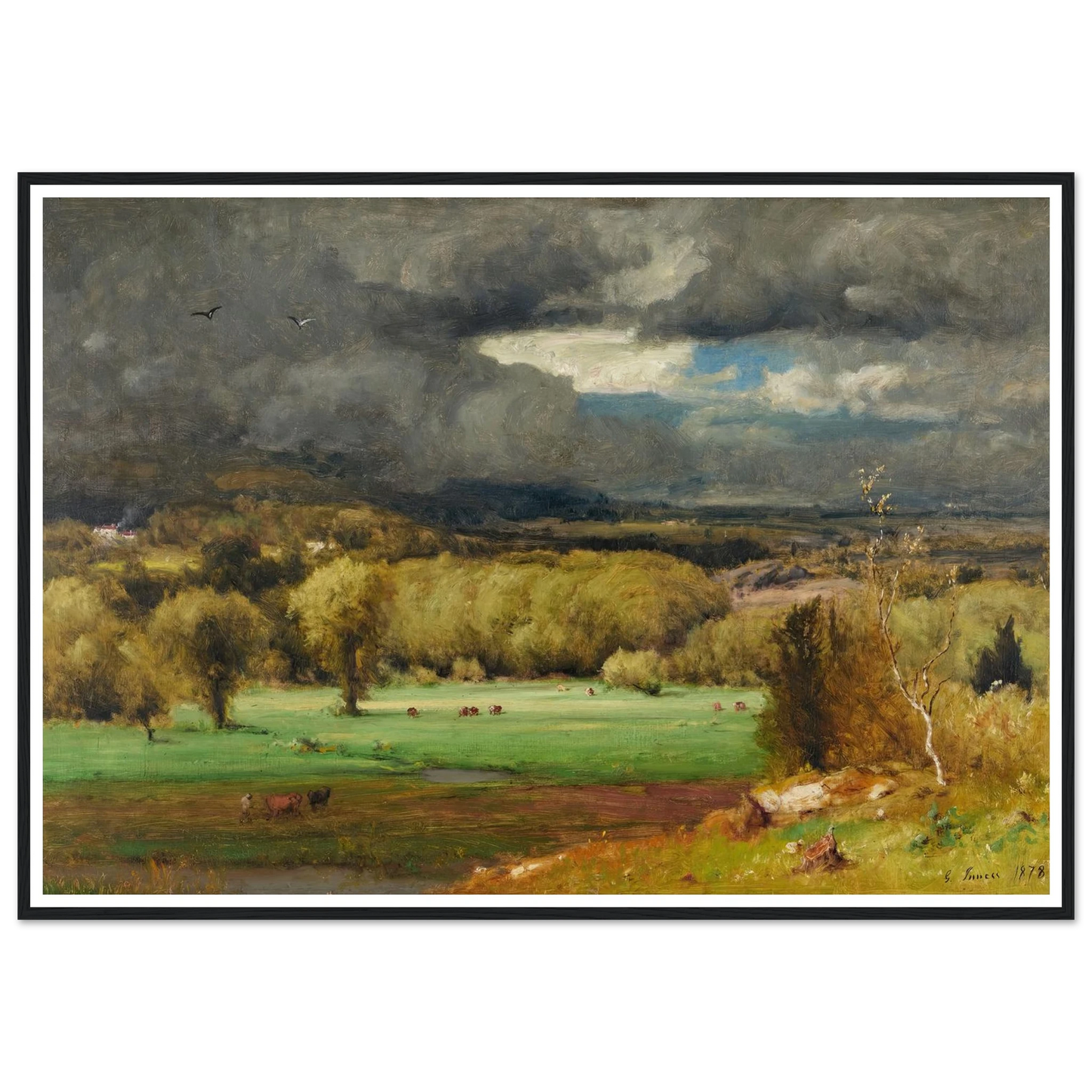 The Coming Storm (1878) Art Print | George Inness-Quipham Collections