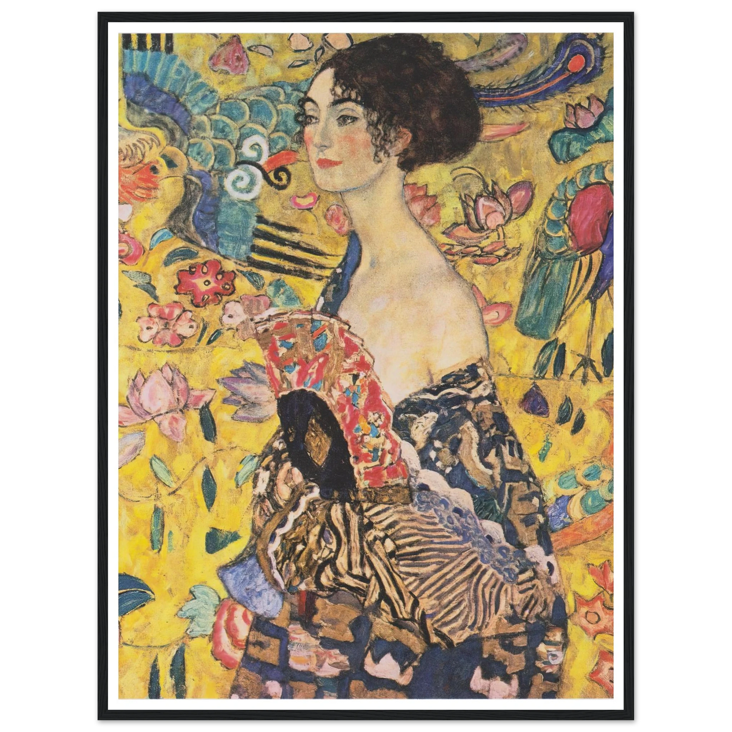Woman with fan (1917-1918) Art Print | Gustav Klimt-Quipham Collections