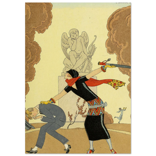 Falbalas et fanfreluches, La Colère (1925) Art Print | George Barbier-Quipham Collections