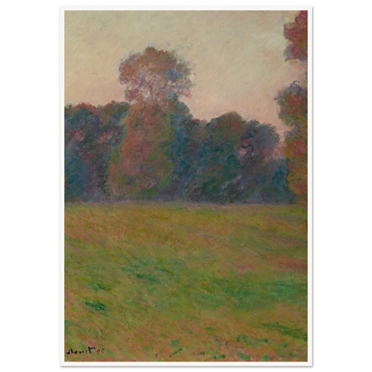 Prairie à Giverny (1886) Art Print | Claude Monet-Quipham Collections