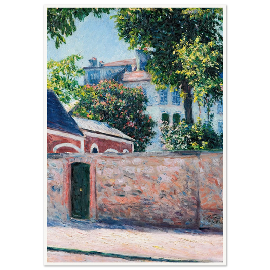 Maisons À Argenteuil (1883) Art Print | Gustave Caillebotte-Quipham Collections