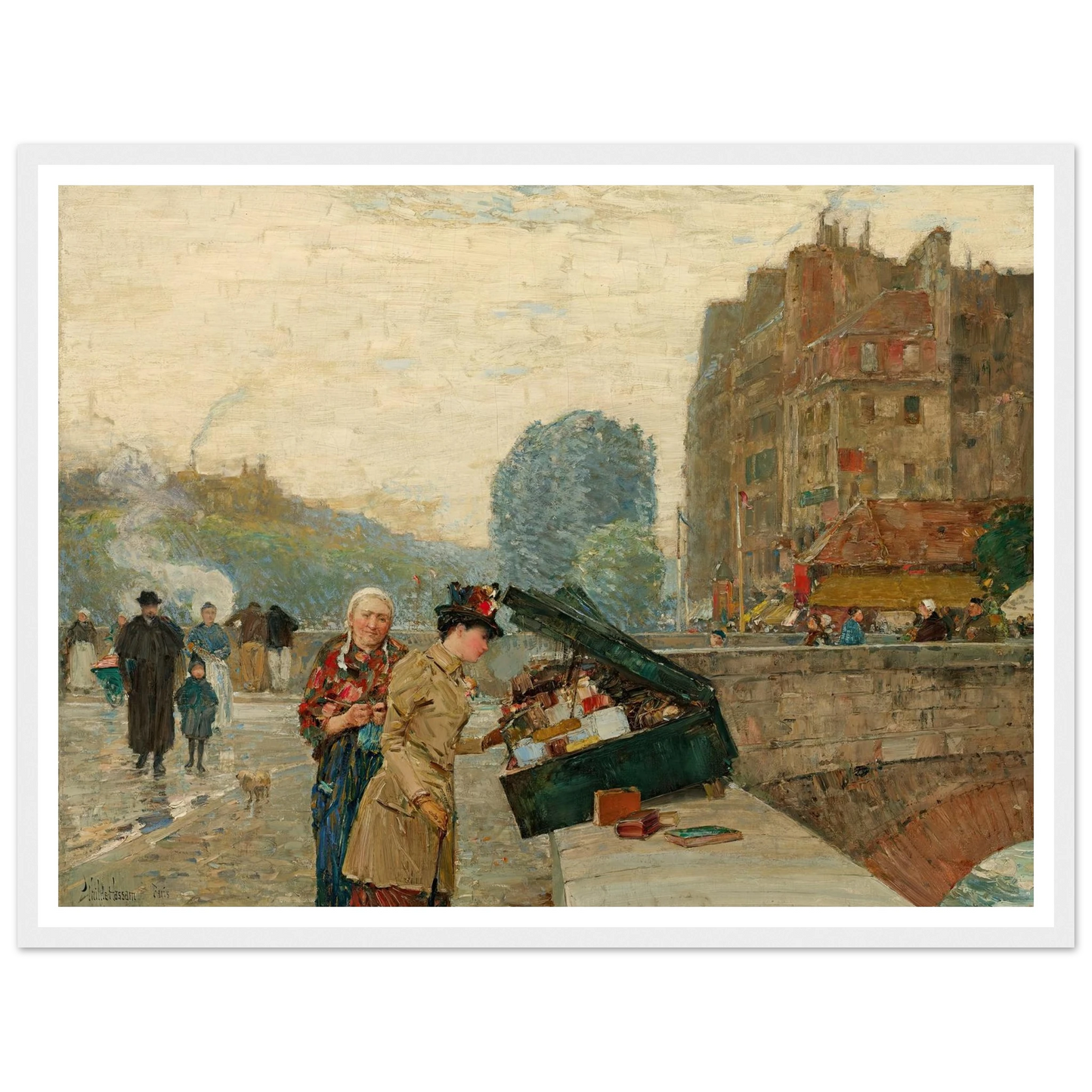 Quai St. Michel (1888) Art Print | Childe Hassam-Quipham Collections