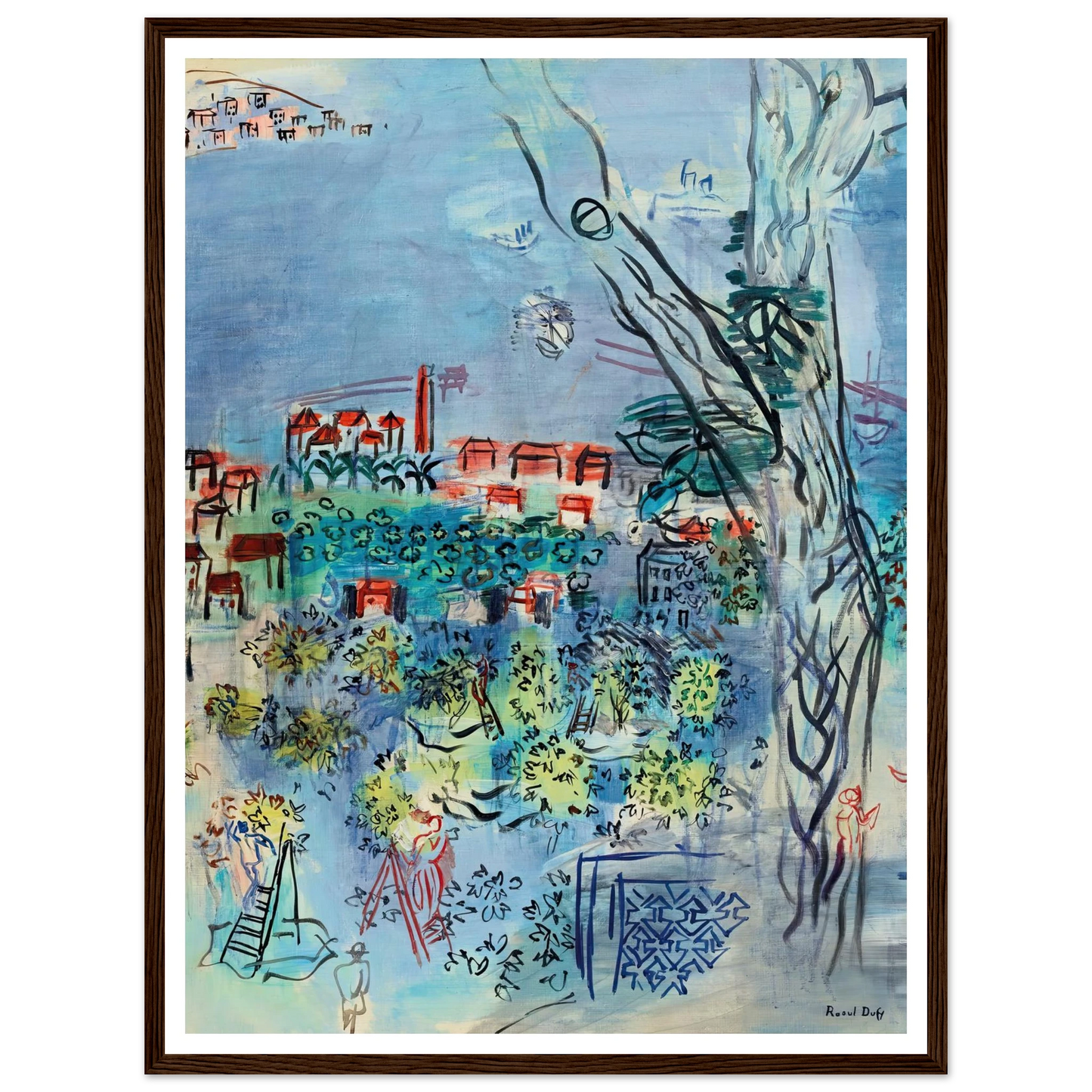 Etude pour Golfe-Juan (1926) Art Print | Raoul Dufy-Quipham Collections