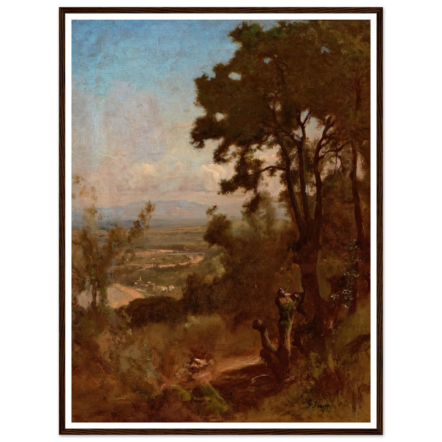 Valley Near Perugia (1871) Art Print | George Inness-Quipham Collections